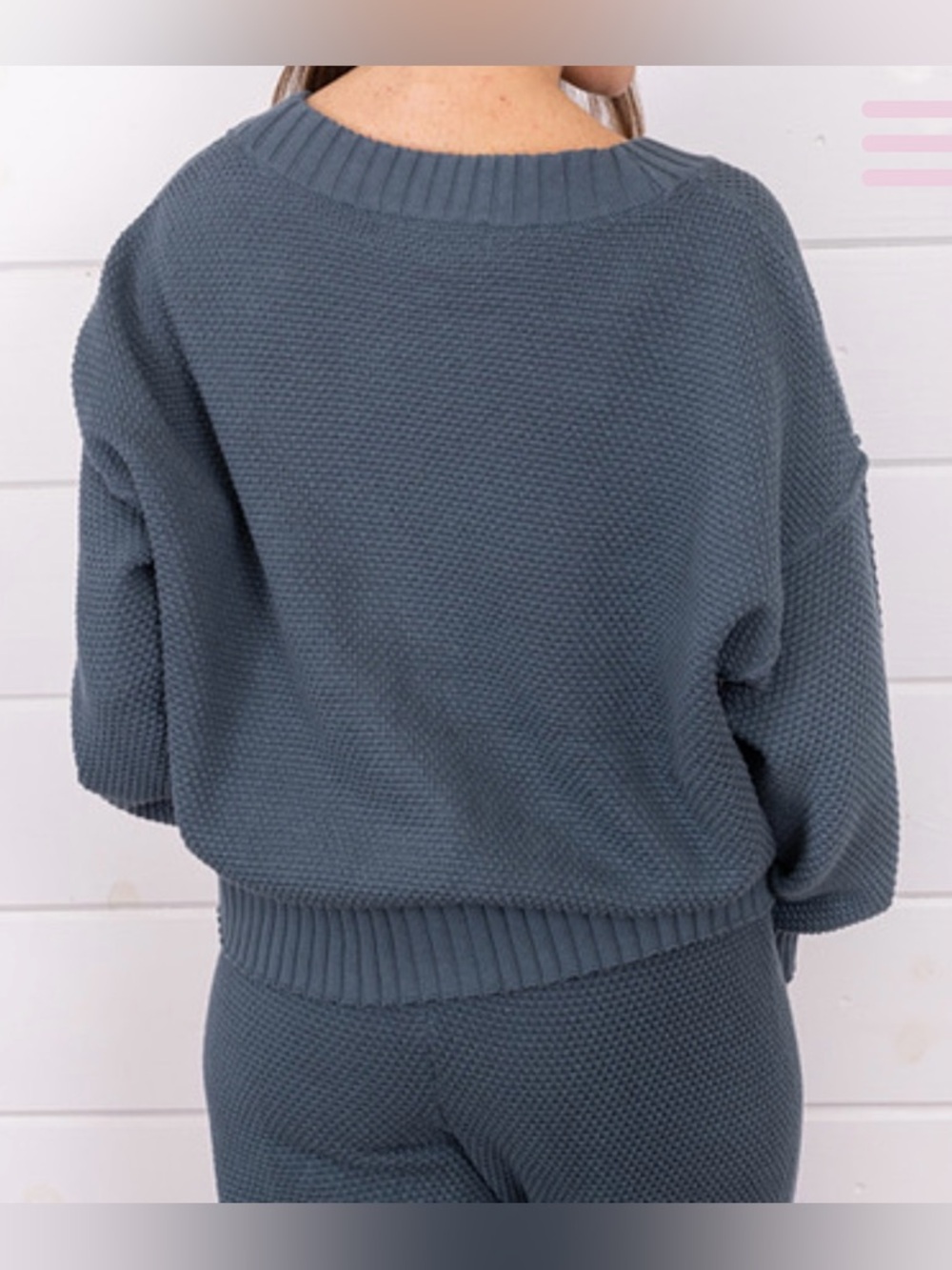 FREE PEOPLE Hailee Waffle Stitch Cardigan & Pants NEW - Picture 8 of 16